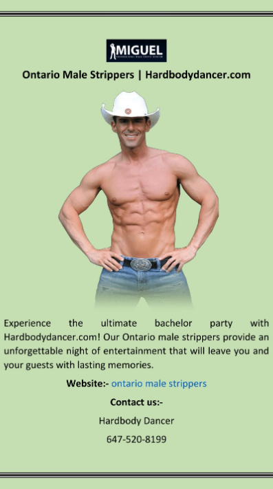 toronto male stripper
